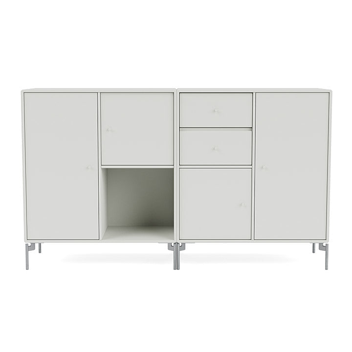 [product_category]-Montana Couple Sideboard With Legs, Nordic/Matt Chrome-Montana Furniture-5714322203654-00COUPLE-09-01-MON-2