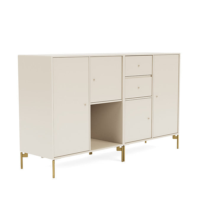 [product_category]-Montana Couple Sideboard With Legs, Oat/Brass-Montana Furniture-5714322614863-00COUPLE-158-09-MON-3