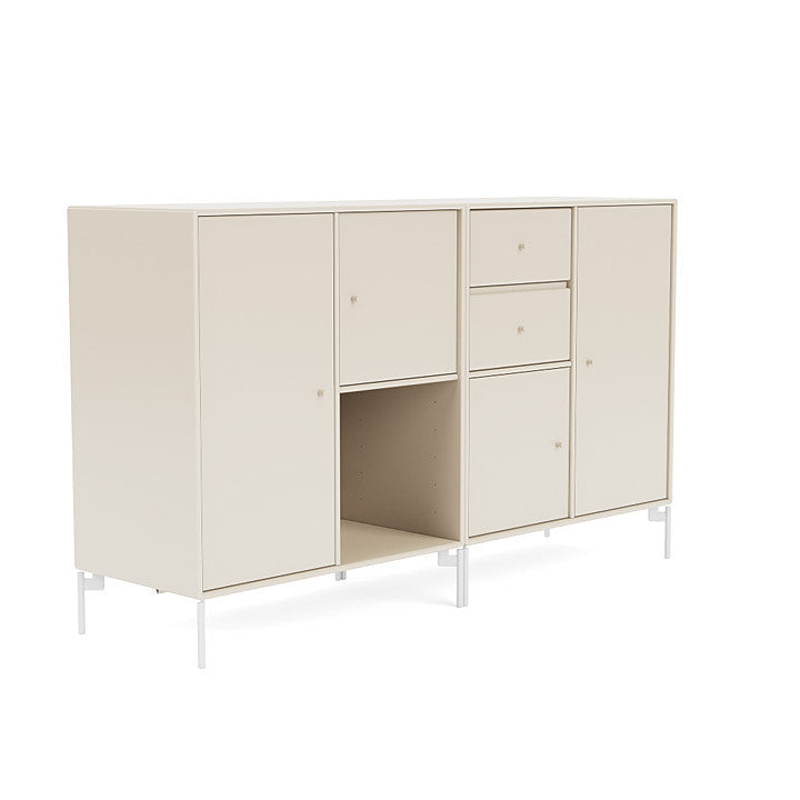 [product_category]-Montana Couple Sideboard With Legs, Oat/Snow White-Montana Furniture-5714322614801-00COUPLE-158-02-MON-3
