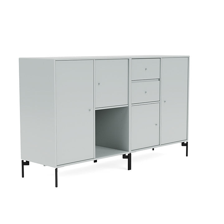 [product_category]-Montana Couple Sideboard With Legs, Oyster/Black-Montana Furniture-5714322614658-00COUPLE-156-03-MON-3