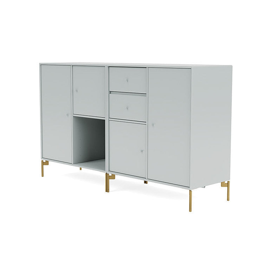 [product_category]-Montana Couple Sideboard With Legs, Oyster/Brass-Montana Furniture-5714322614702-00COUPLE-156-09-MON-1