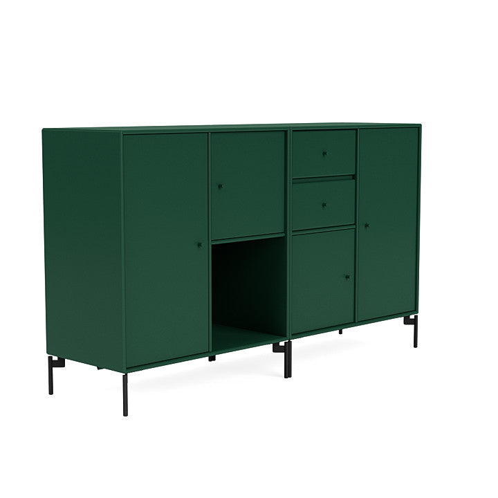 [product_category]-Montana Couple Sideboard With Legs, Pine/Black-Montana Furniture-5714322613309-00COUPLE-136-03-MON-3