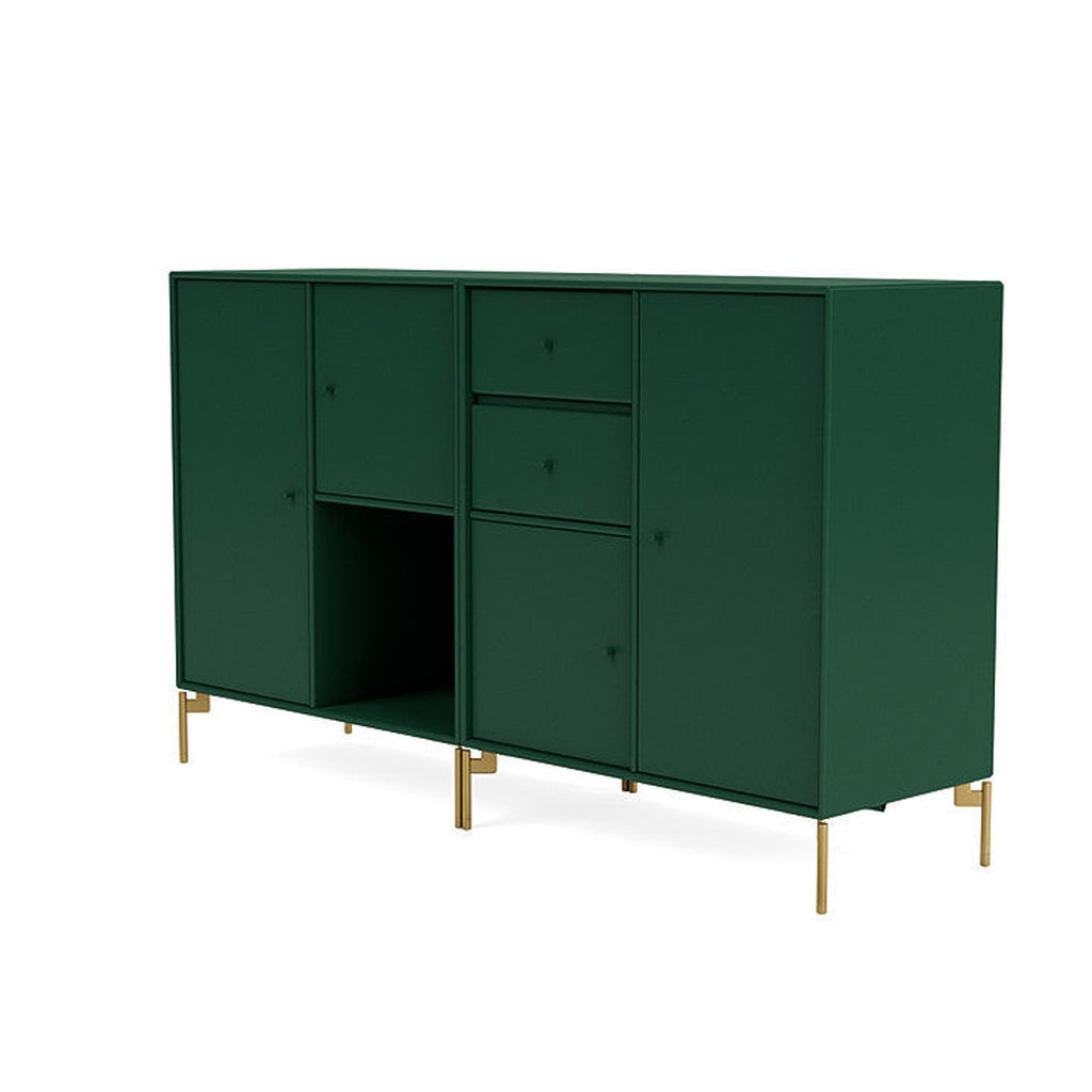 [product_category]-Montana Couple Sideboard With Legs, Pine/Brass-Montana Furniture-5714322613354-00COUPLE-136-09-MON-1