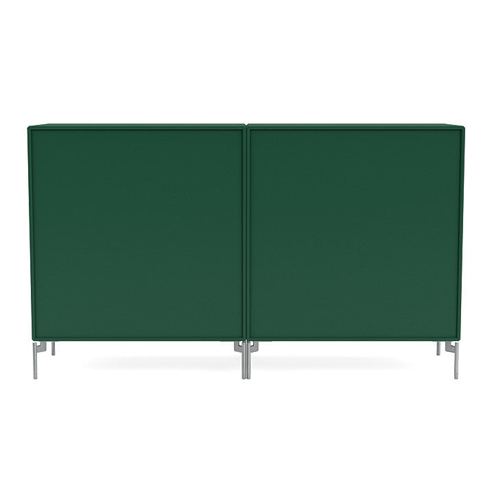 [product_category]-Montana Couple Sideboard With Legs, Pine/Matt Chrome-Montana Furniture-5714322613286-00COUPLE-136-01-MON-4