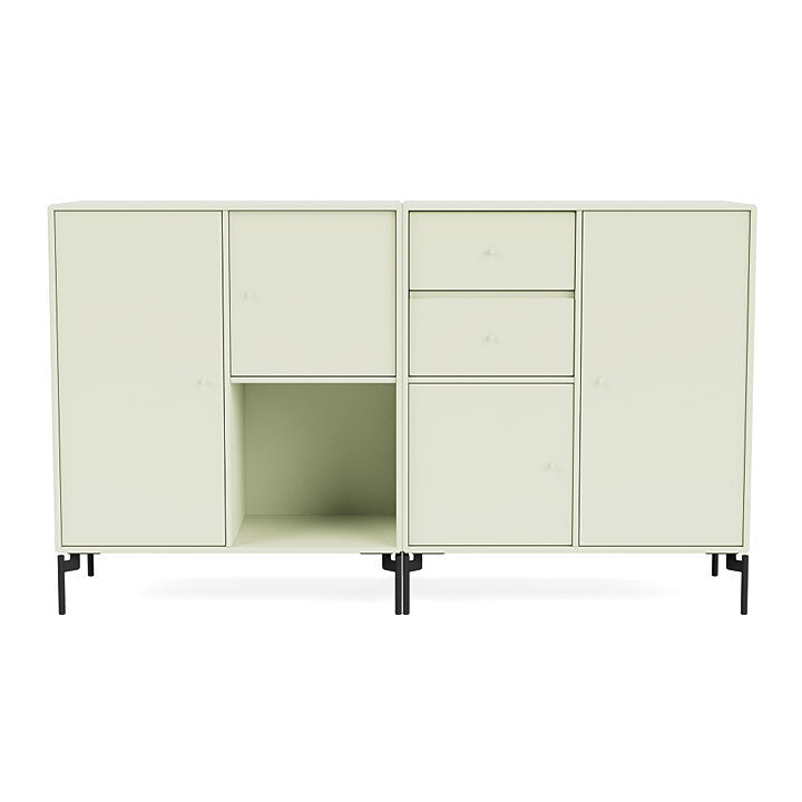 [product_category]-Montana Couple Sideboard With Legs, Pomelo/Black-Montana Furniture-5714322613538-00COUPLE-140-03-MON-2