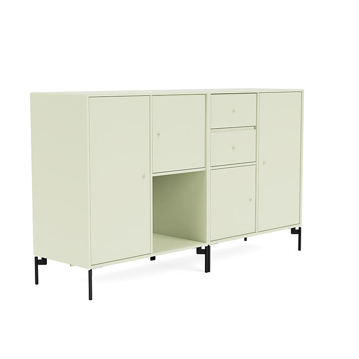 [product_category]-Montana Couple Sideboard With Legs, Pomelo/Black-Montana Furniture-5714322613538-00COUPLE-140-03-MON-3
