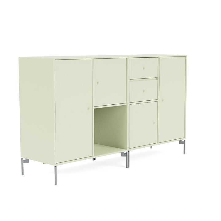 [product_category]-Montana Couple Sideboard With Legs, Pomelo/Matt Chrome-Montana Furniture-5714322613514-00COUPLE-140-01-MON-3