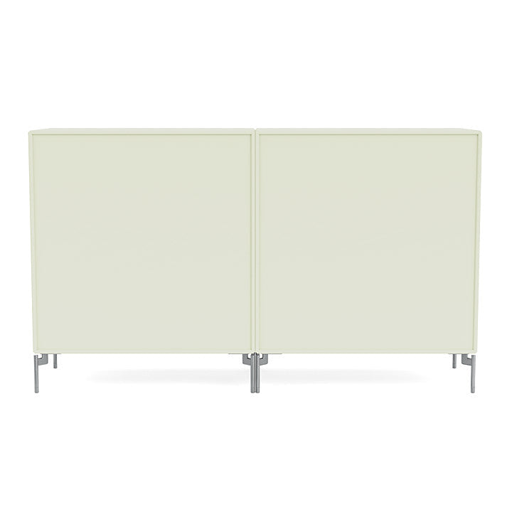[product_category]-Montana Couple Sideboard With Legs, Pomelo/Matt Chrome-Montana Furniture-5714322613514-00COUPLE-140-01-MON-4