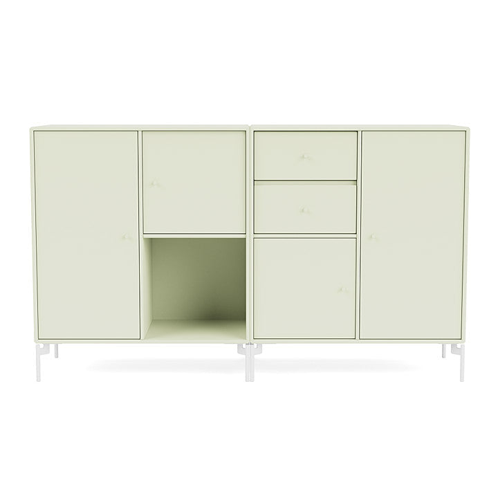 [product_category]-Montana Couple Sideboard With Legs, Pomelo/Snow White-Montana Furniture-5714322613521-00COUPLE-140-02-MON-2