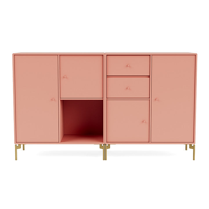 [product_category]-Montana Couple Sideboard With Legs, Rhubarb/Brass-Montana Furniture-5714322614382-00COUPLE-151-09-MON-2