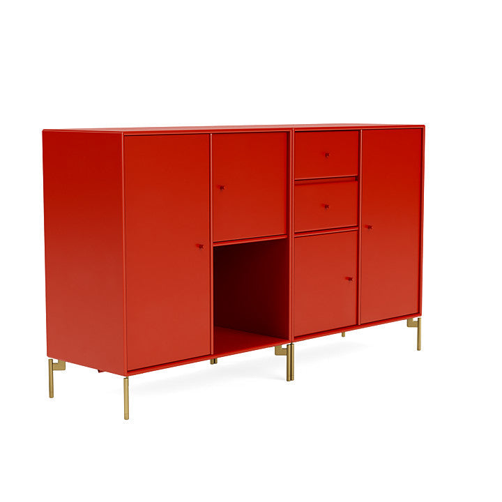 [product_category]-Montana Couple Sideboard With Legs, Rosehip/Brass-Montana Furniture-5714322613989-00COUPLE-145-09-MON-3