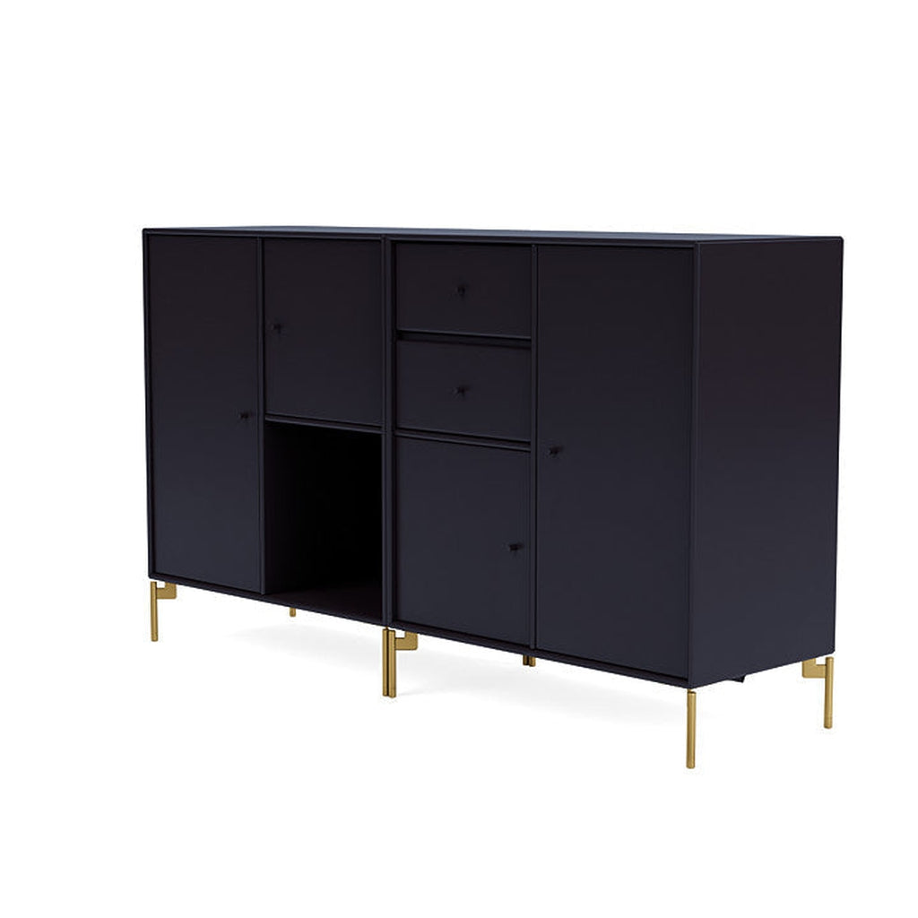 [product_category]-Montana Couple Sideboard With Legs, Shadow/Brass-Montana Furniture-5714322614146-00COUPLE-147-09-MON-1