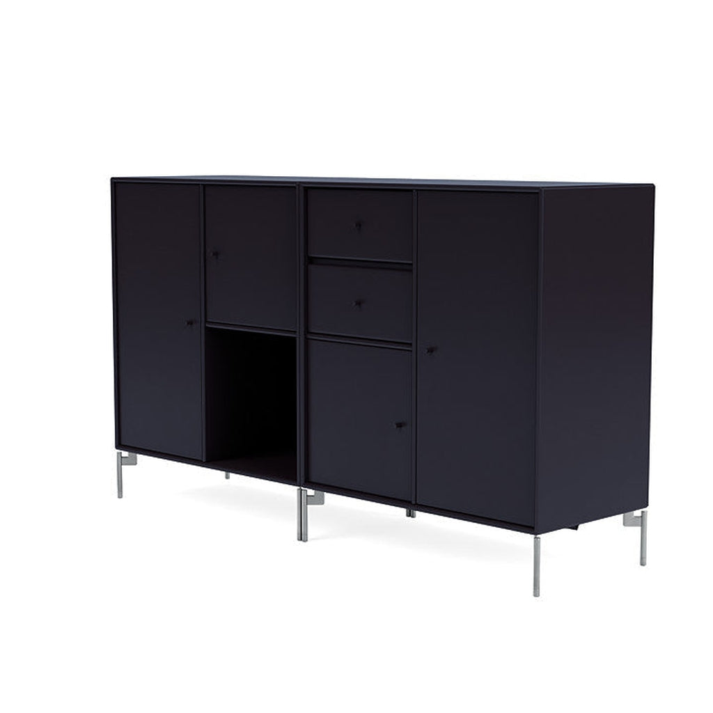[product_category]-Montana Couple Sideboard With Legs, Shadow/Matt Chrome-Montana Furniture-5714322614078-00COUPLE-147-01-MON-1