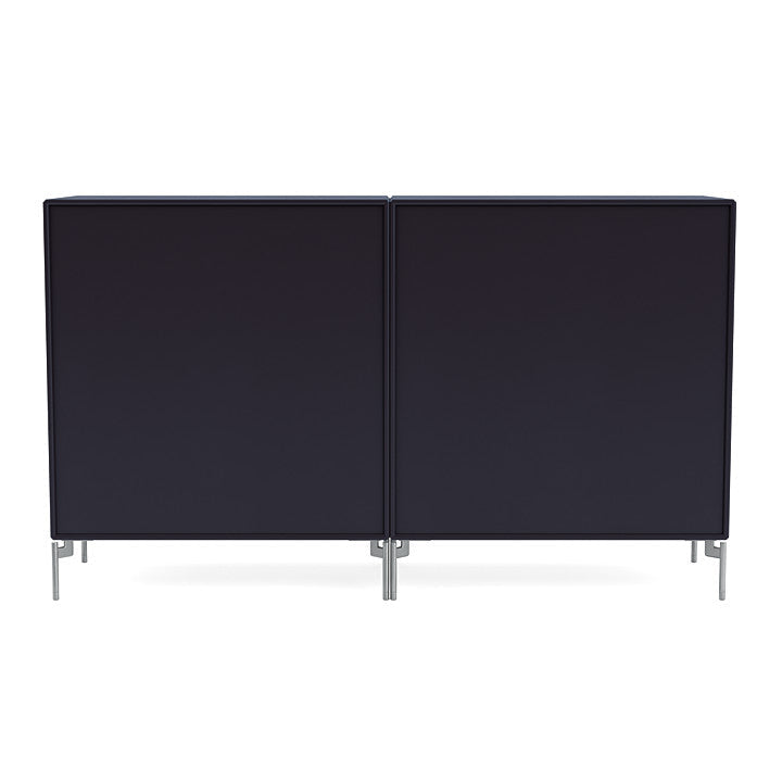[product_category]-Montana Couple Sideboard With Legs, Shadow/Matt Chrome-Montana Furniture-5714322614078-00COUPLE-147-01-MON-4