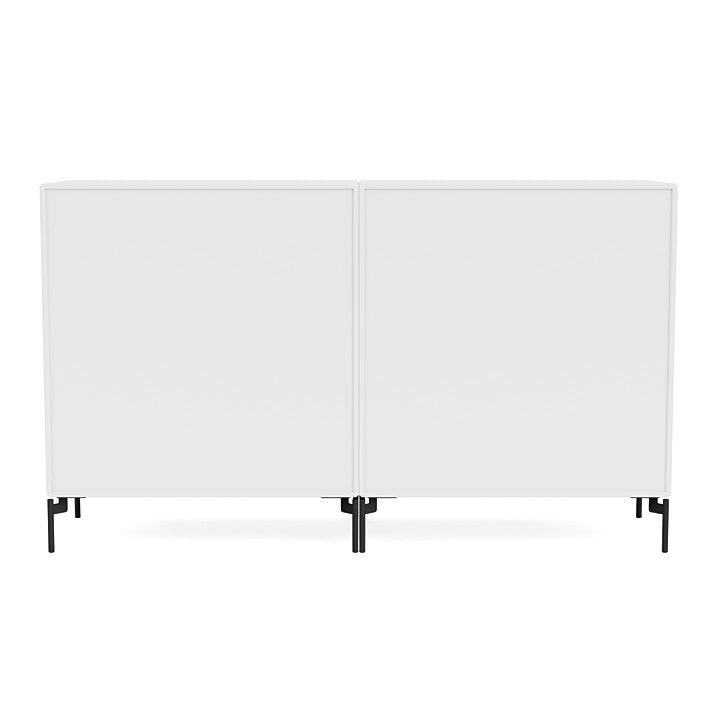 [product_category]-Montana Couple Sideboard With Legs, Snow White/Black-Montana Furniture-5714322615594-00COUPLE-38-03-MON-4