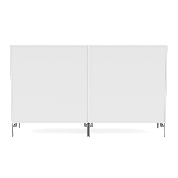 [product_category]-Montana Couple Sideboard With Legs, Snow White/Matt Chrome-Montana Furniture-5714322615570-00COUPLE-38-01-MON-4