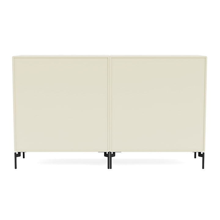 [product_category]-Montana Couple Sideboard With Legs, Vanilla/Black-Montana Furniture-5714322203999-00COUPLE-150-03-MON-4