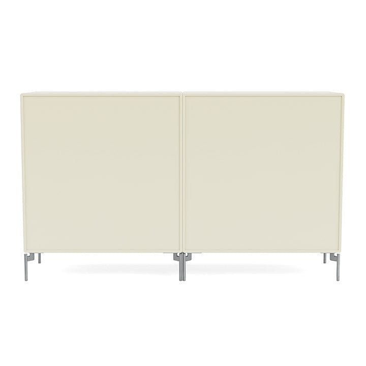 [product_category]-Montana Couple Sideboard With Legs, Vanilla/Matt Chrome-Montana Furniture-5714322203975-00COUPLE-150-01-MON-4