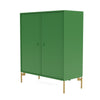 Montana Cover Cabinet With Legs, Parsley/Brass
