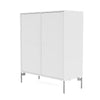 Montana Cover Cabinet With Legs, Snow White/Matt Chrome