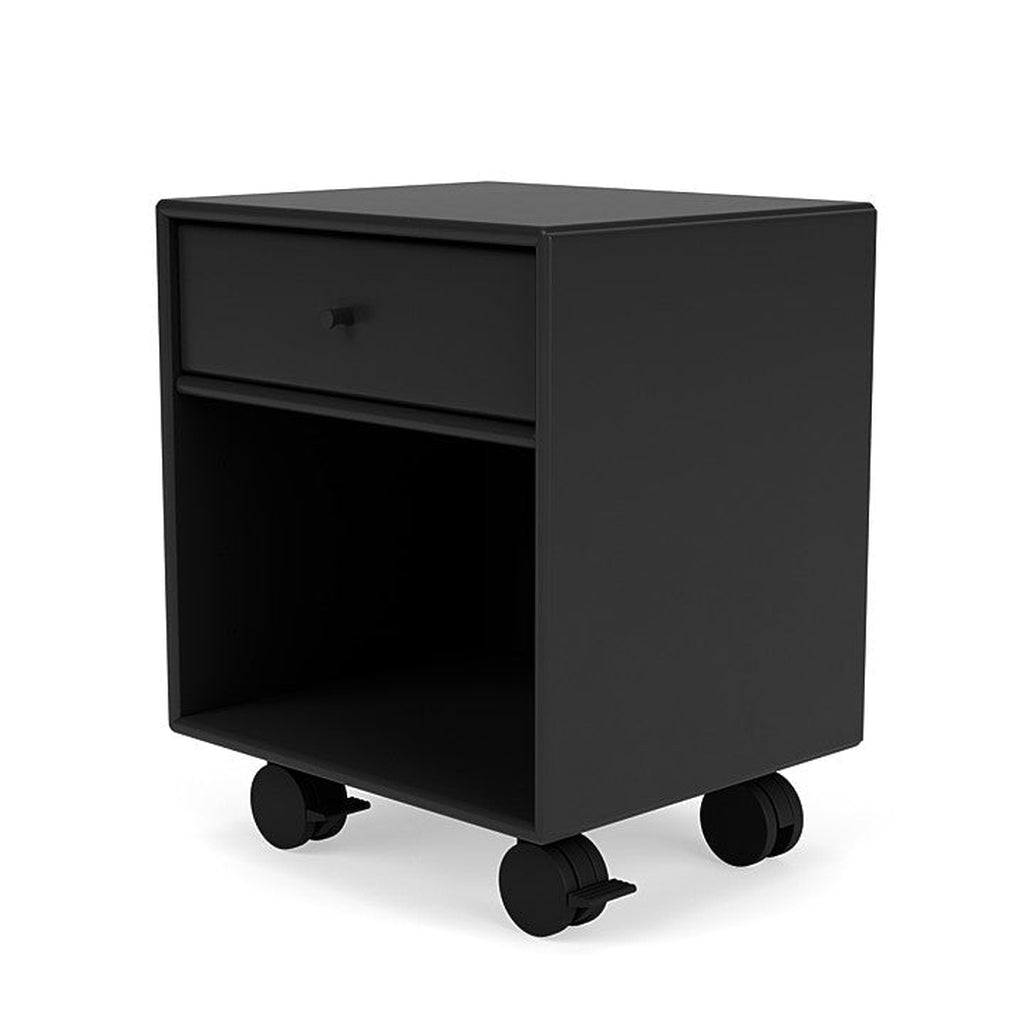 [product_category]-Montana Dream Nightstand With Castors, Black-Montana Furniture-5714322379939-000DREAM-05-05-MON-1