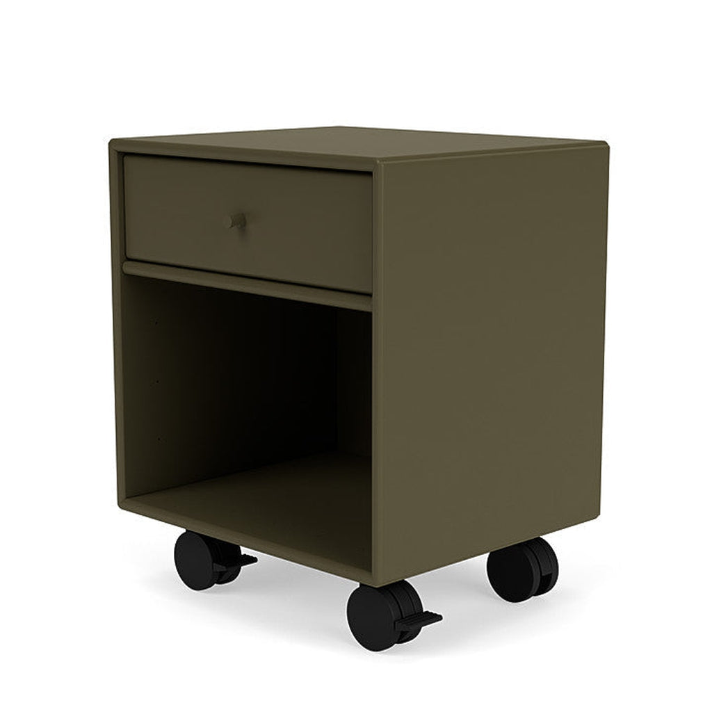 [product_category]-Montana Dream Nightstand With Castors, Oregano Green-Montana Furniture-5714322380225-000DREAM-139-05-MON-1
