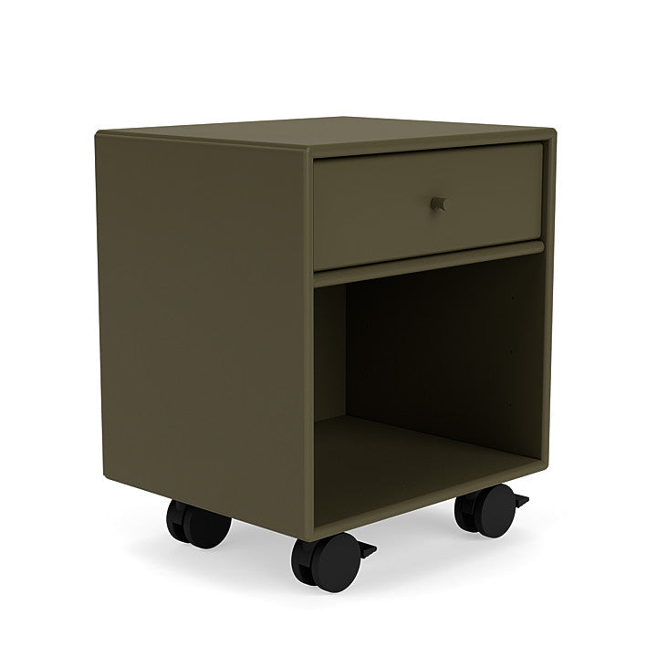 [product_category]-Montana Dream Nightstand With Castors, Oregano Green-Montana Furniture-5714322380225-000DREAM-139-05-MON-3