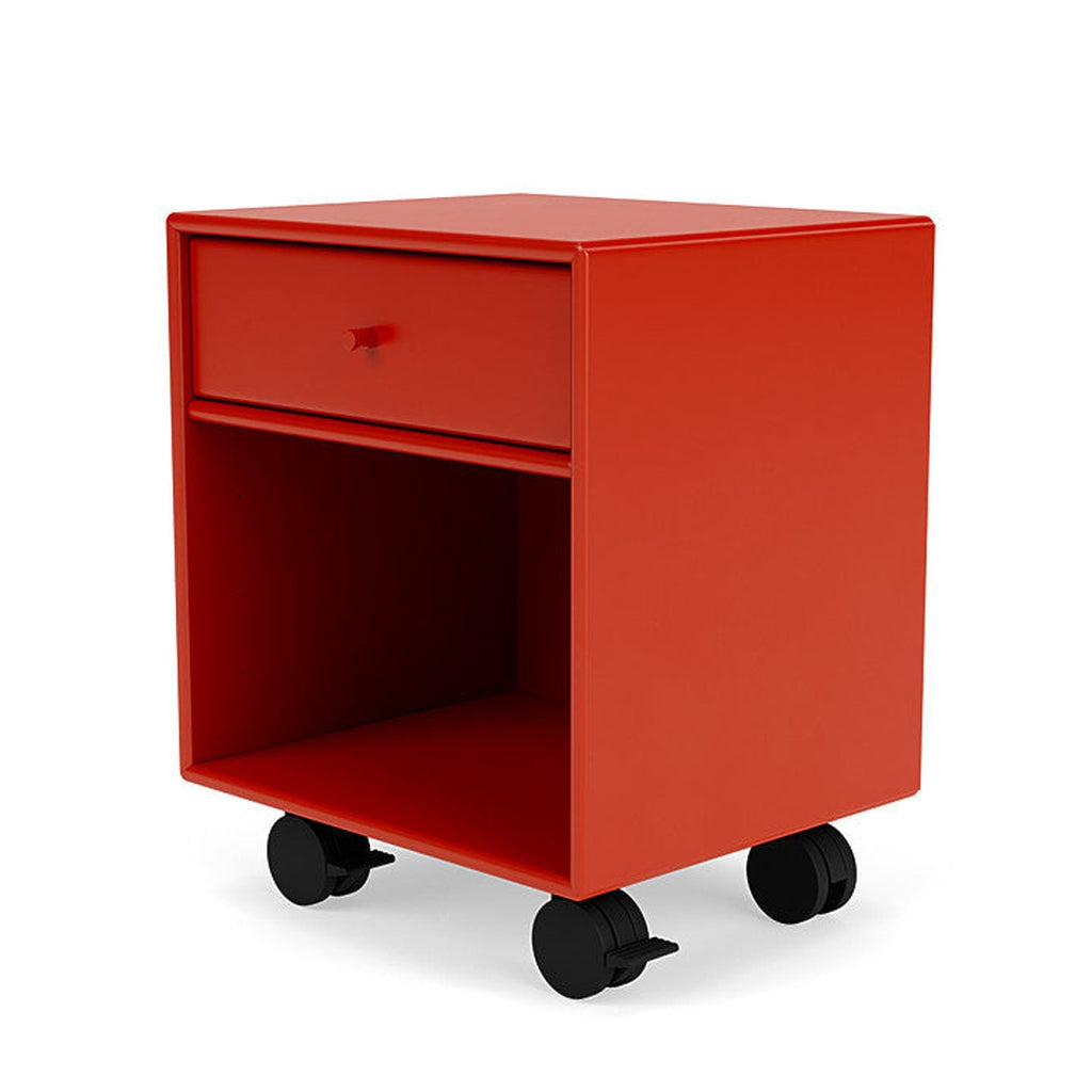 [product_category]-Montana Dream Nightstand With Castors, Rosehip Red-Montana Furniture-5714322380676-000DREAM-145-05-MON-1