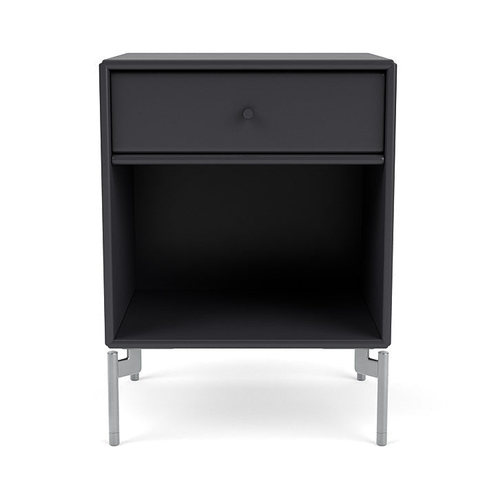 [product_category]-Montana Dream Nightstand With Legs, Anthracite/Matt Chrome-Montana Furniture-5714322010849-000DREAM-04-01-MON-2