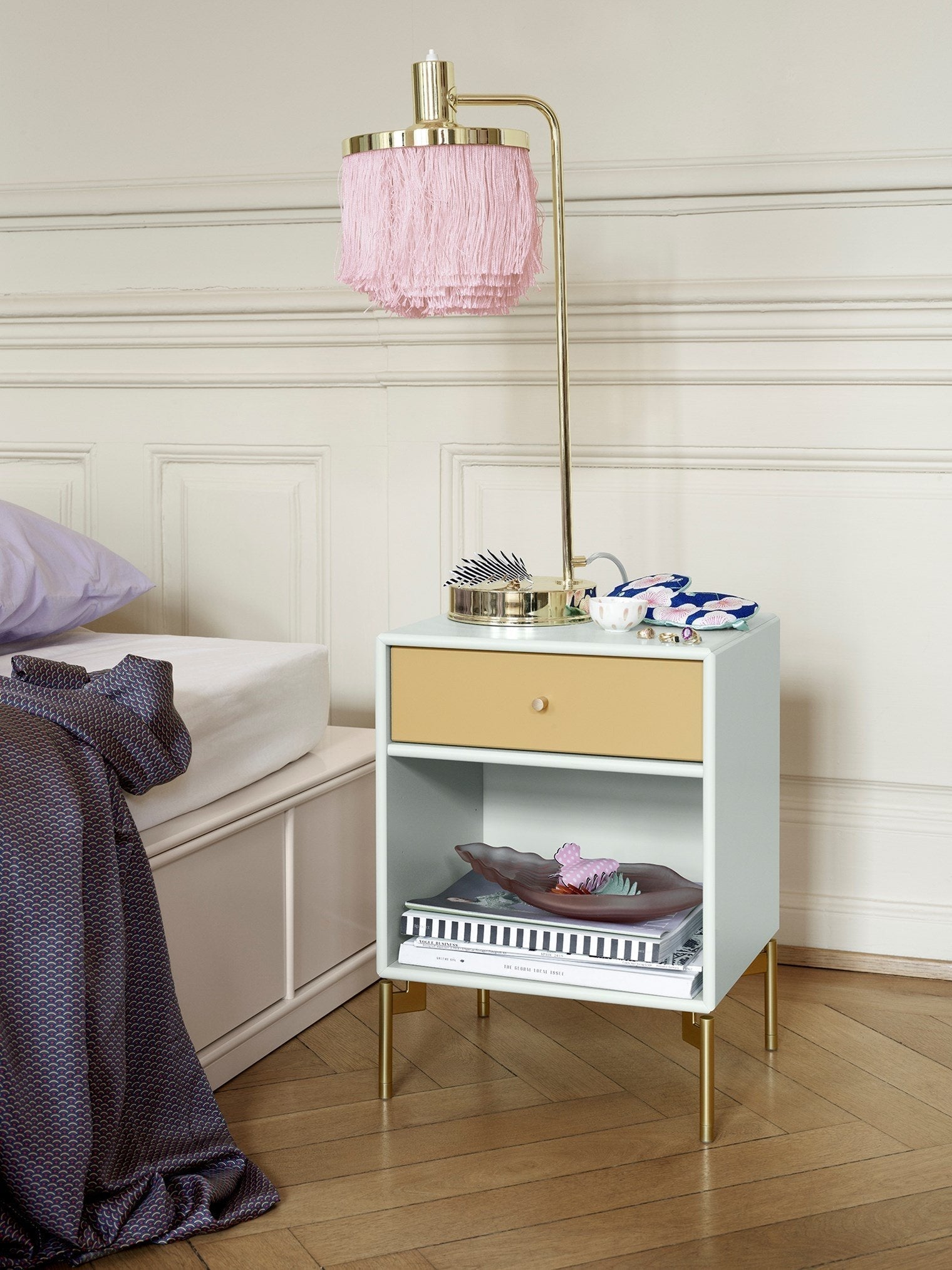 [product_category]-Montana Dream Nightstand With Legs, Anthracite/Matt Chrome-Montana Furniture-5714322010849-000DREAM-04-01-MON-5