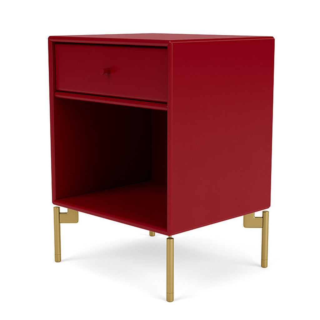 [product_category]-Montana Dream Nightstand With Legs, Beetroot/Brass-Montana Furniture-5714322382021-000DREAM-165-09-MON-1