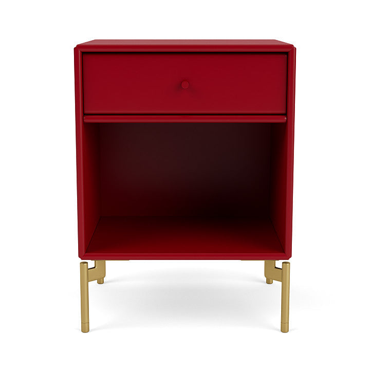 [product_category]-Montana Dream Nightstand With Legs, Beetroot/Brass-Montana Furniture-5714322382021-000DREAM-165-09-MON-2