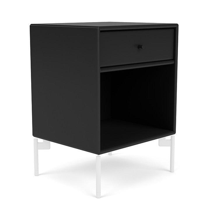 [product_category]-Montana Dream Nightstand With Legs, Black/Snow White-Montana Furniture-5714322379922-000DREAM-05-02-MON-3