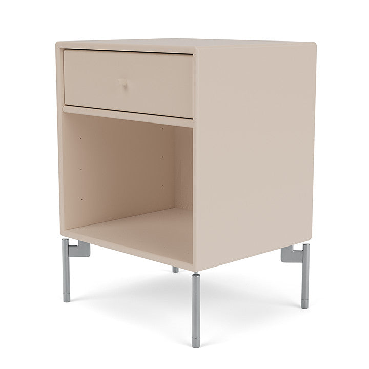 [product_category]-Montana Dream Nightstand With Legs, Clay/Matt Chrome-Montana Furniture-5715288345754-000DREAM-168-01-MON-1