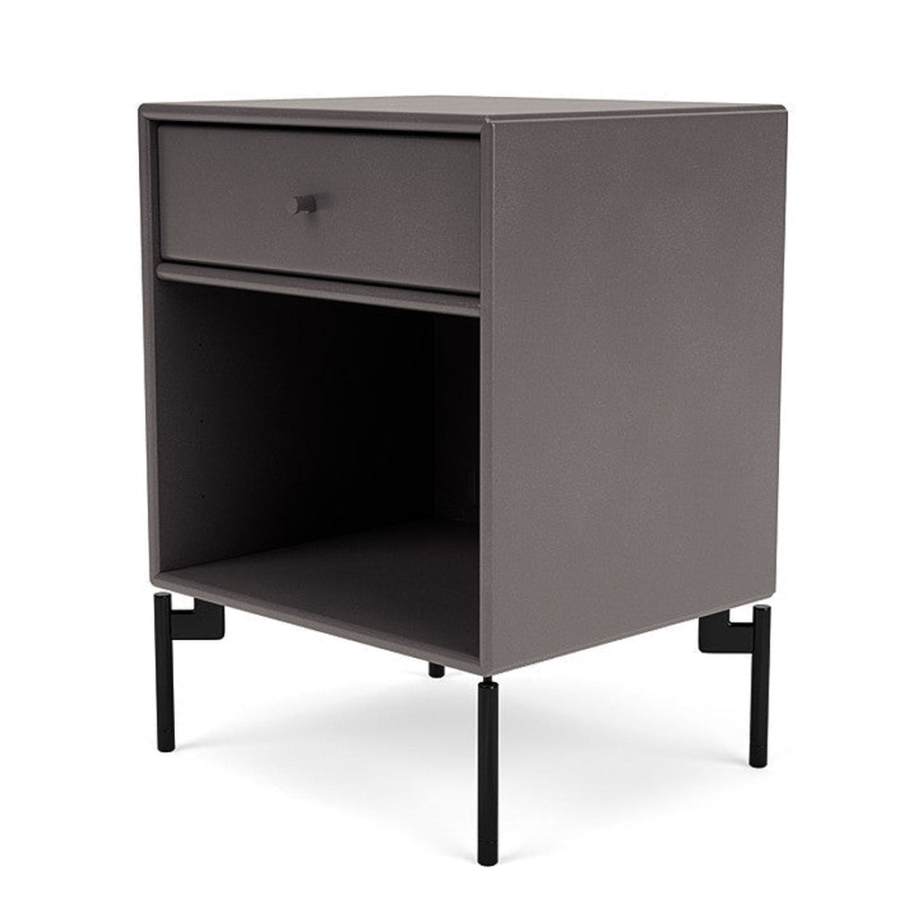 [product_category]-Montana Dream Nightstand With Legs, Coffee/Black-Montana Furniture-5714322354882-000DREAM-35-03-MON-1