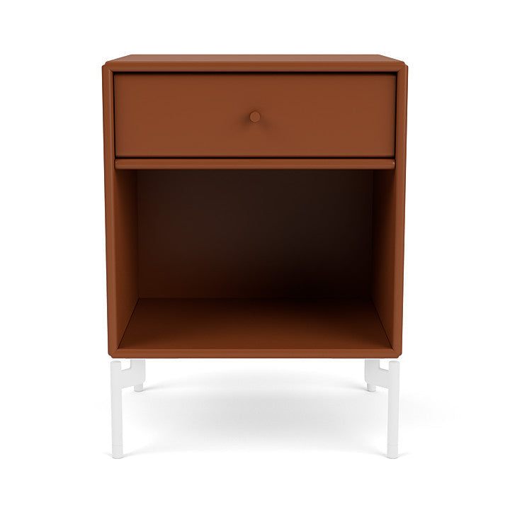 [product_category]-Montana Dream Nightstand With Legs, Hazelnut/Snow White-Montana Furniture-5714322380720-000DREAM-146-02-MON-2