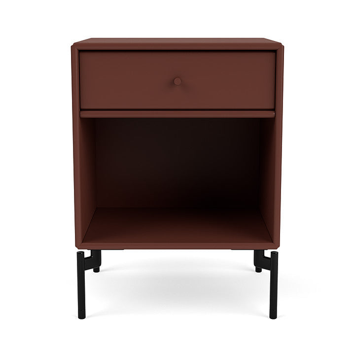[product_category]-Montana Dream Nightstand With Legs, Masala/Black-Montana Furniture-5714322381277-000DREAM-155-03-MON-2