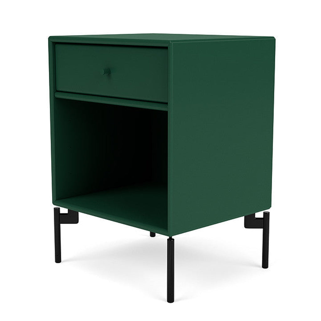 [product_category]-Montana Dream Nightstand With Legs, Pine/Black-Montana Furniture-5714322380072-000DREAM-136-03-MON-1