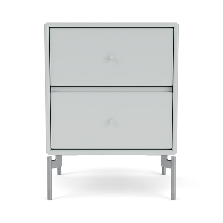 [product_category]-Montana Drift Drawer Module With Legs, Oyster/Matt Chrome-Montana Furniture-5714322383929-000DRIFT-156-01-MON-2