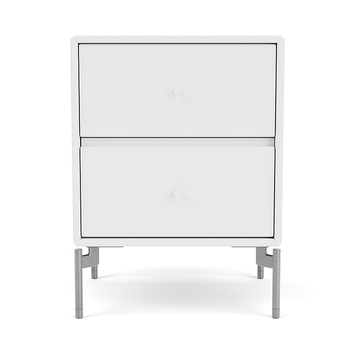 [product_category]-Montana Drift Drawer Module With Legs, Snow White/Matt Chrome-Montana Furniture-5714322384889-000DRIFT-38-01-MON-2
