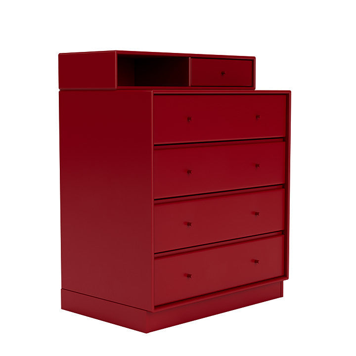 [product_category]-Montana Keep Chest Of Drawers With 7 Cm Plinth, Beetroot Red-Montana Furniture-5714322263054-0000KEEP-165-07-MON-3