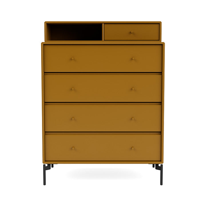 [product_category]-Montana Keep Chest Of Drawers With Legs, Amber/Black-Montana Furniture-5714322261258-0000KEEP-142-03-MON-2
