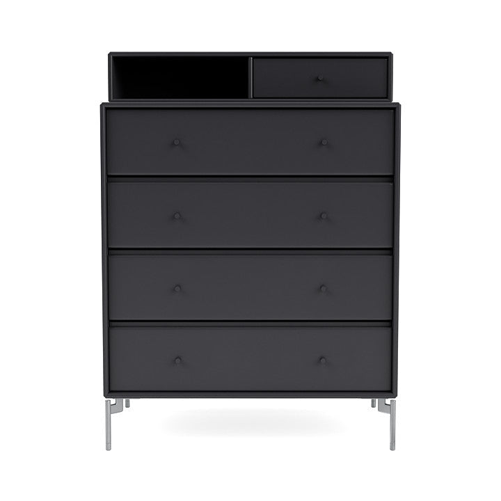 [product_category]-Montana Keep Chest Of Drawers With Legs, Anthracite/Matt Chrome-Montana Furniture-5714322260275-0000KEEP-04-01-MON-2
