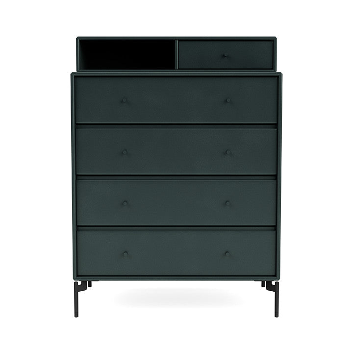 [product_category]-Montana Keep Chest Of Drawers With Legs, Black Jade/Black-Montana Furniture-5714322262859-0000KEEP-163-03-MON-2