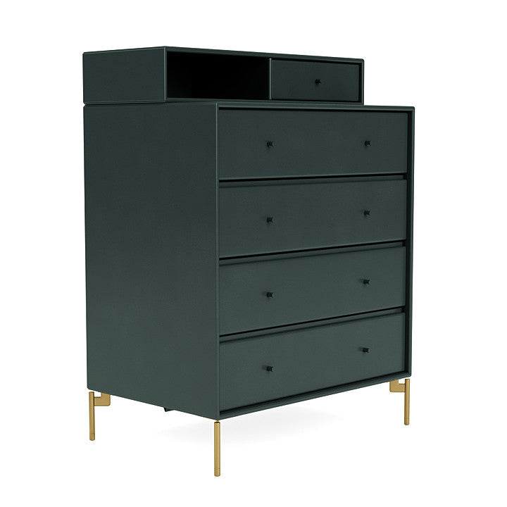 [product_category]-Montana Keep Chest Of Drawers With Legs, Black Jade/Brass-Montana Furniture-5714322262903-0000KEEP-163-09-MON-3