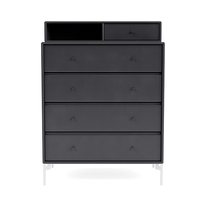 [product_category]-Montana Keep Chest Of Drawers With Legs, Carbon Black/Snow White-Montana Furniture-5714322263160-0000KEEP-36-02-MON-2
