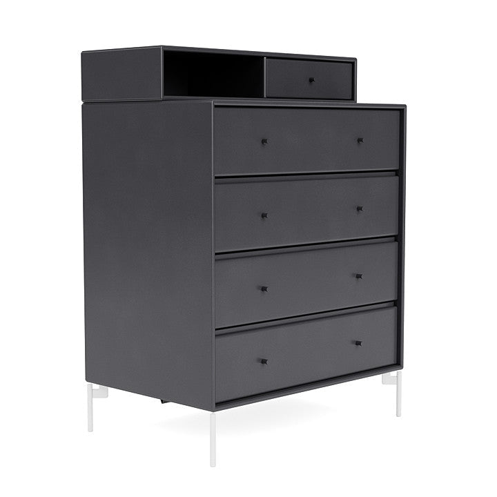 [product_category]-Montana Keep Chest Of Drawers With Legs, Carbon Black/Snow White-Montana Furniture-5714322263160-0000KEEP-36-02-MON-3