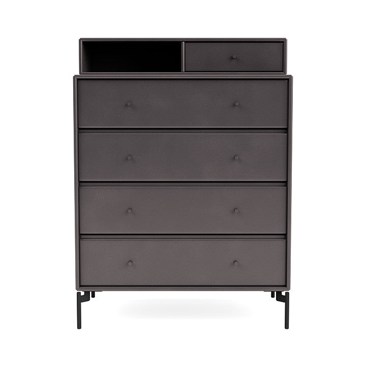 [product_category]-Montana Keep Chest Of Drawers With Legs, Coffee/Black-Montana Furniture-5714322263092-0000KEEP-35-03-MON-2