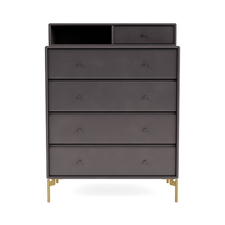 [product_category]-Montana Keep Chest Of Drawers With Legs, Coffee/Brass-Montana Furniture-5714322263146-0000KEEP-35-09-MON-2
