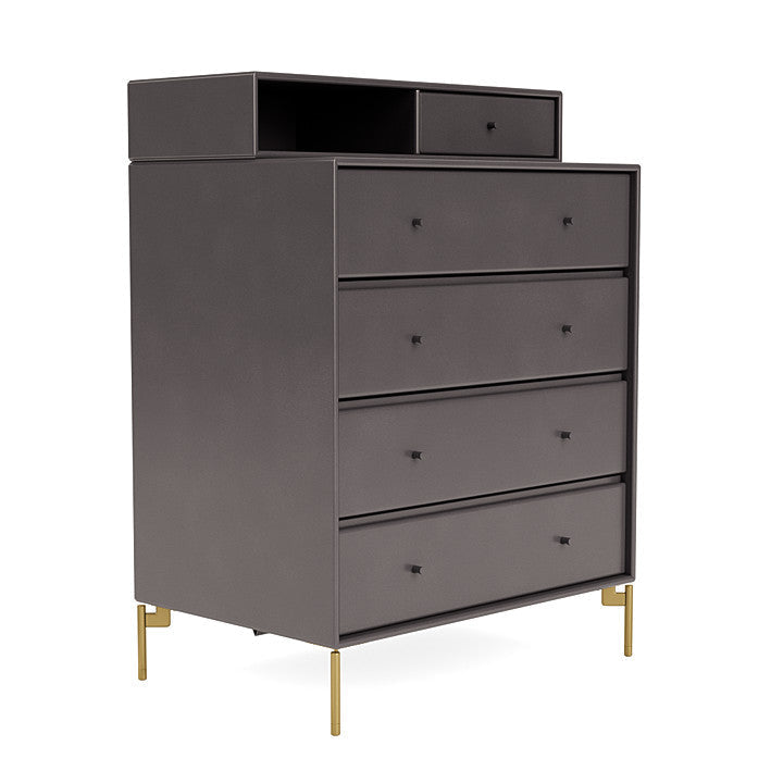 [product_category]-Montana Keep Chest Of Drawers With Legs, Coffee/Brass-Montana Furniture-5714322263146-0000KEEP-35-09-MON-3
